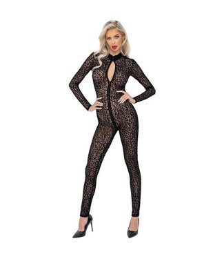 Noir Handmade Transparent Leopard Jumpsuit
