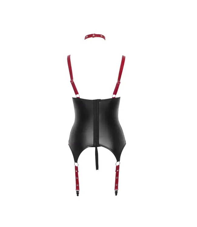 Cottelli Collection Bondage Cami Suspender Set with G-String