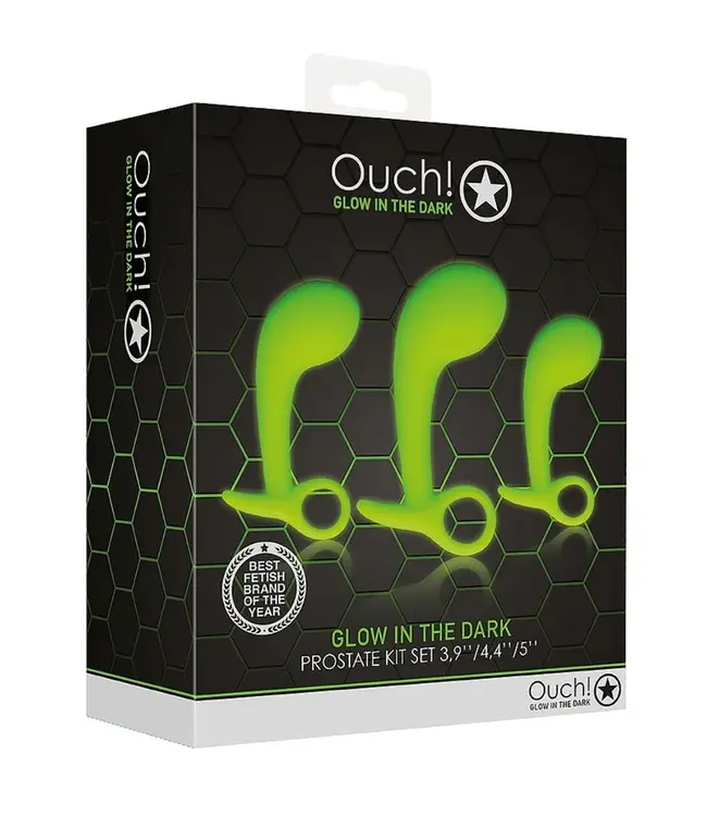 Ouch! Prostate Kit Set of 3 - Glow in the Dark