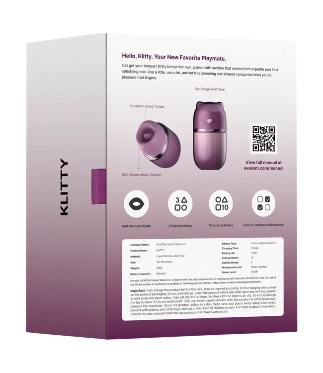 Svakom Klitty – Dual-Action Licking & Suction Stimulator