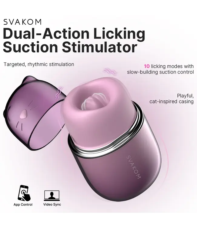 Svakom Klitty – Dual-Action Licking & Suction Stimulator