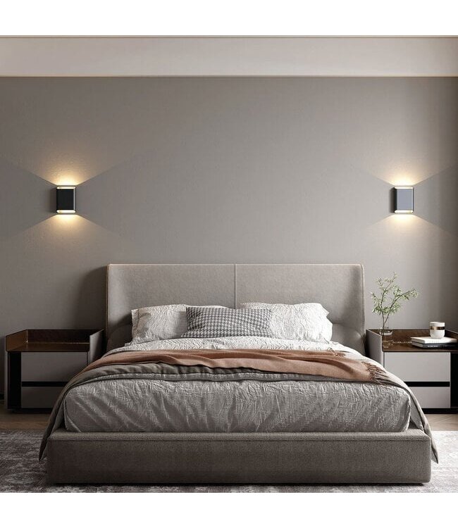 Artdelight Artdelight Moderne LED Wandleuchte Diaz S - Schwarz