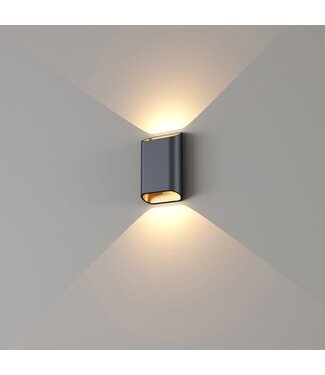 Artdelight LED Wandleuchte Diaz S - Schwarz/Gold
