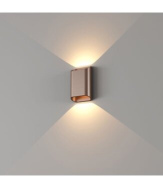 Artdelight LED Wandleuchte Diaz S - Dunkelbronze