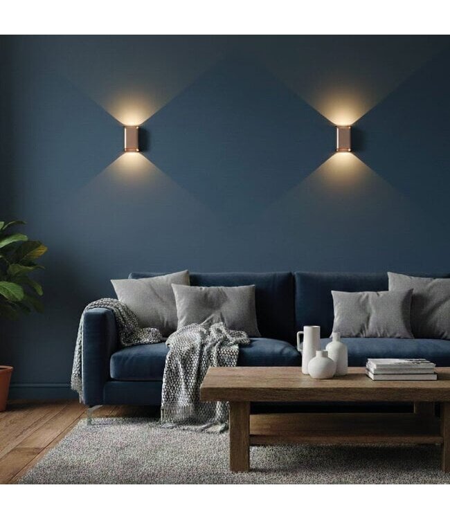 Artdelight Artdelight Moderne LED Wandleuchte Diaz S - Dunkelbronze