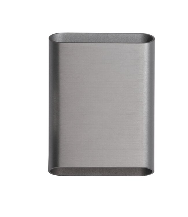 Artdelight Artdelight Moderne LED Wandleuchte Diaz S - Stahlgrau