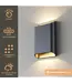 Artdelight Artdelight Moderne LED Wandleuchte Diaz L - Schwarz/Champagner