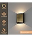 Artdelight Artdelight Moderne LED Wandleuchte Diaz L - Dunkel-Antikbronze