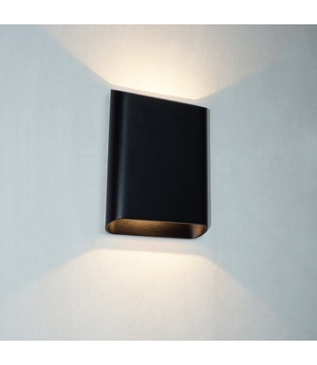 Artdelight Moderne LED Wandleuchte Diaz L - Schwarz