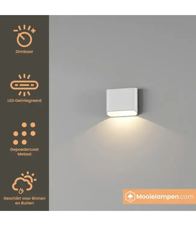 Artdelight Artdelight Moderne LED Wandleuchte Diaz 1L - Weiß