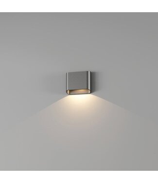 Artdelight LED Wandleuchte Diaz 1L - Stahlgrau