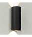 Artdelight Runde LED Wandleuchte Brody 2 - Schwarz