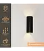 Artdelight Artdelight Runde LED Wandleuchte Brody 2 - Schwarz