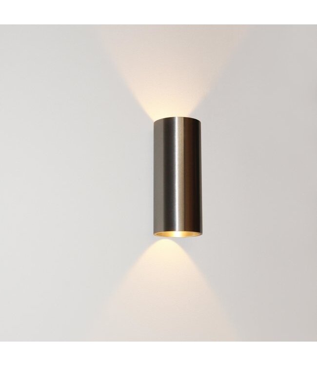 Artdelight Runde LED Wandleuchte Brody 2 - Aluminium