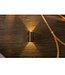 Artdelight Runde LED Wandleuchte Brody 2 - Dunkelbronze