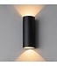 Artdelight Artdelight Runde LED Wandleuchte Brody 2 - Schwarz - Dim-to-Warm