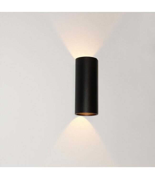 Artdelight Artdelight Runde LED Wandleuchte Brody 2 - Schwarz - Dim-to-Warm