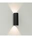 Artdelight Artdelight Runde LED Wandleuchte Brody 2 - Schwarz - Dim-to-Warm