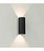 Artdelight Runde LED Wandleuchte Brody 2 - Schwarz - Dim-to-Warm
