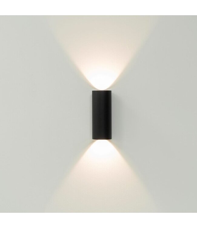 Artdelight Artdelight Runde LED Wandleuchte Brody 2 - Schwarz - Dim-to-Warm