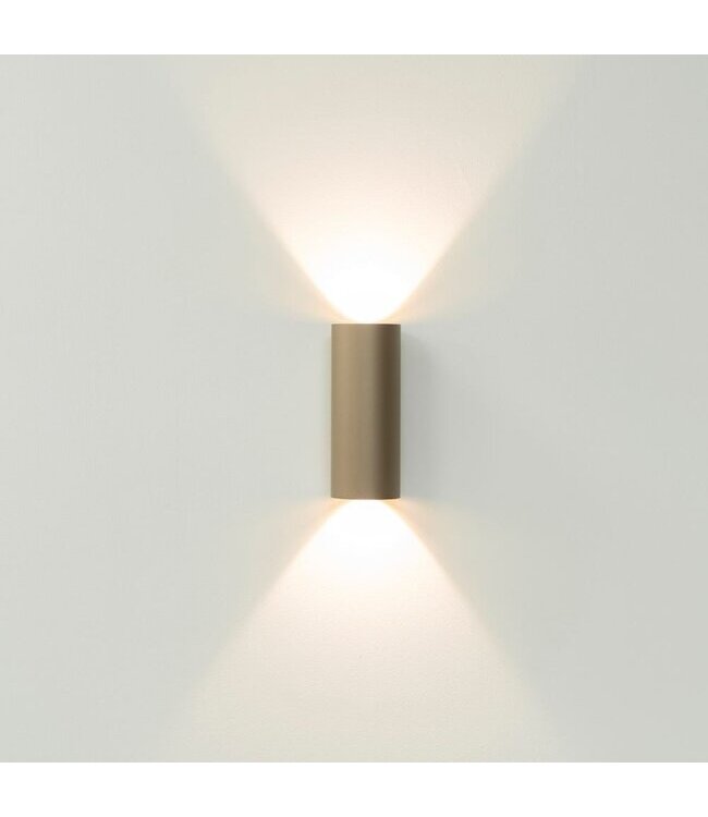 Artdelight Artdelight Runde LED Wandleuchte Brody 2 - Champagner - Dim-to-Warm