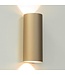 Artdelight Runde LED Wandleuchte Brody 2 - Champagner - Dim-to-Warm