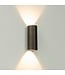 Artdelight Artdelight Runde LED Wandleuchte Brody 2 - Dunkel-Antikbronze - Dim-to-Warm