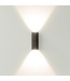 Artdelight Runde LED Wandleuchte Brody 2 - Dunkel-Antikbronze - Dim-to-Warm