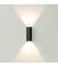 Artdelight Artdelight Runde LED Wandleuchte Brody 2 - Dunkel-Antikbronze - Dim-to-Warm