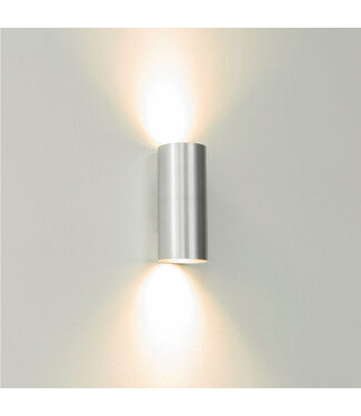 Artdelight GU10 Wandleuchte Roulo 2 - Aluminium