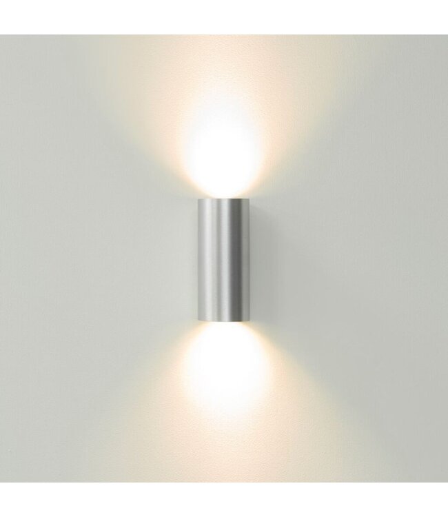 Artdelight Artdelight Industrielle GU10 Wandleuchte Roulo 2 - Aluminium