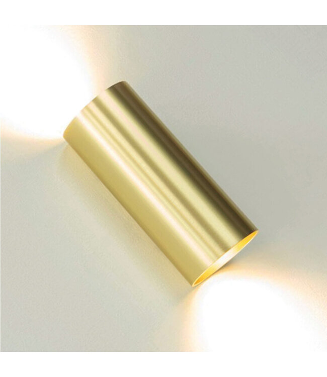 Artdelight Artdelight Industrielle GU10 Wandleuchte Roulo 2 - Gold