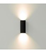 Artdelight Artdelight Industrielle GU10 Wandleuchte Roulo 2 - Schwarz/Gold