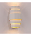 Artdelight Artdelight Design-Wandleuchte Rolls - Weiß/Gold