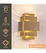 Artdelight Artdelight Design-Wandleuchte Layers - Bronze
