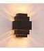 Artdelight Artdelight Design-Wandleuchte Layers - Schwarz/Gold