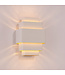 Artdelight Artdelight Design-Wandleuchte Layers - Weiß/Gold