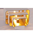 Artdelight Artdelight Design-Wandleuchte Layers - Weiß/Gold