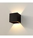 Artdelight Artdelight Robuste LED Wandleuchte Cube - Schwarz