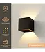 Artdelight Artdelight Robuste LED Wandleuchte Cube - Schwarz