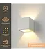 Artdelight Artdelight Robuste LED Wandleuchte Cube - Weiß