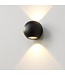 Artdelight Runde LED Wandleuchte Denver - Schwarz