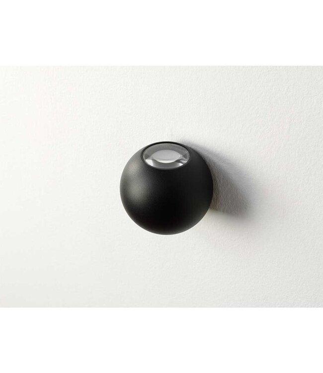 Artdelight Artdelight Runde LED Wandleuchte Denver - Schwarz