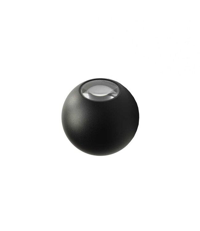 Artdelight Artdelight Runde LED Wandleuchte Denver - Schwarz