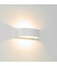 Artdelight Moderne LED Wandleuchte Sharp - Weiß