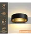 Artdelight Artdelight Moderne LED Wandleuchte Sharp - Schwarz