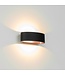 Artdelight Artdelight Moderne LED Wandleuchte Sharp - Schwarz/Kupfer