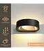 Artdelight Artdelight Moderne LED Wandleuchte Sharp - Schwarz/Kupfer