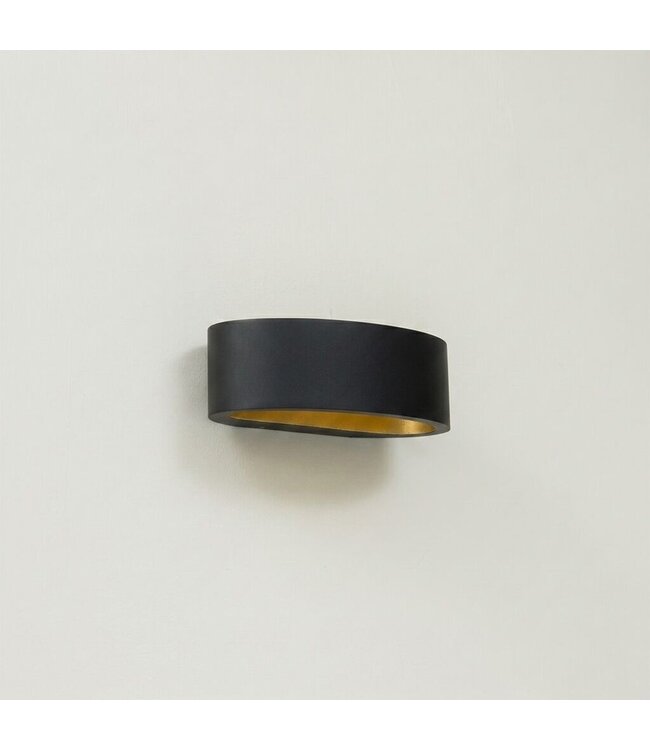 Artdelight Artdelight Moderne LED Wandleuchte Sharp - Schwarz/Mat Gold