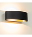 Artdelight Artdelight Moderne LED Wandleuchte Sharp - Schwarz/Mat Gold